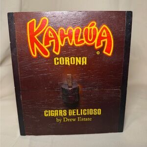 Kahlúa Corona Wooden Storage Box in Dark Brown
